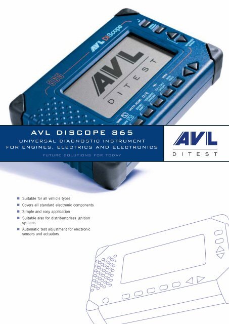 AVL DISCOPE 865 - AVL DiTEST