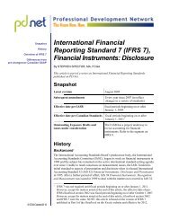 IFRS 7, Financial Instruments: Disclosure - PD Net