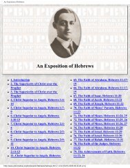 An Exposition of Hebrews - Holy Bible Institute