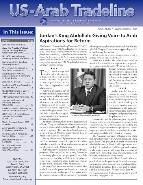 Jordan - National US-Arab Chamber of Commerce