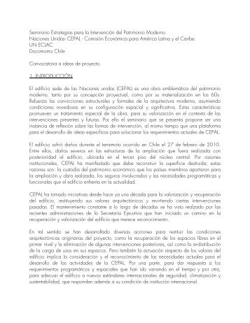 Documento de Convocatoria - Plataforma Arquitectura