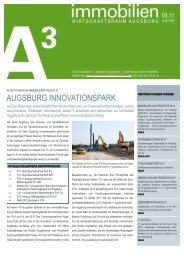 immobilien A³ 03/11 - im Wirtschaftsraum Augsburg.