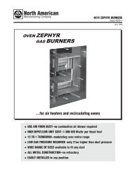 GAS BURNERS OVEN ZEPHYR - System Control Engineering