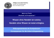 Konsequenzen für die Unterrichtsgestaltung - Studienseminar ...