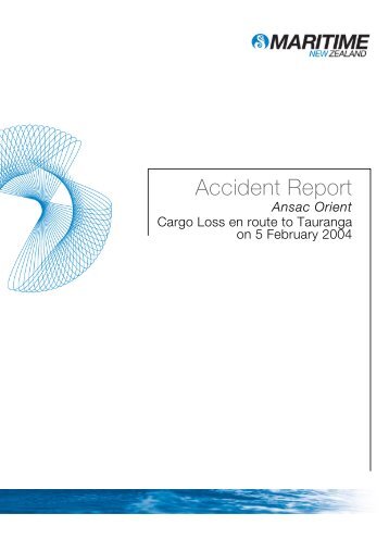 Accident Investigation Report Commercial Cargo Ansac Orient ...