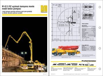 M 42-5 Broşürü - Putzmeister