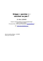 Vacciner ou pas - Site Web du Dr Marc GIRARD