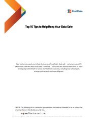 Top 10 Tips to Help Keep Your Data Safe - First Data