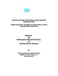 Sector Report-Horticulture - TRTA Pakistan