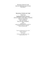 Entire TAOS in PDF format - The American Ophthalmological Society