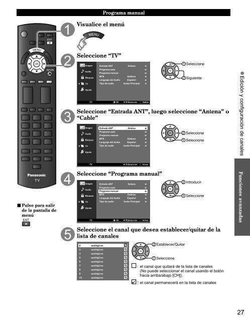 Owner's Manual Manual de usuario TC-L32X5 - Panasonic