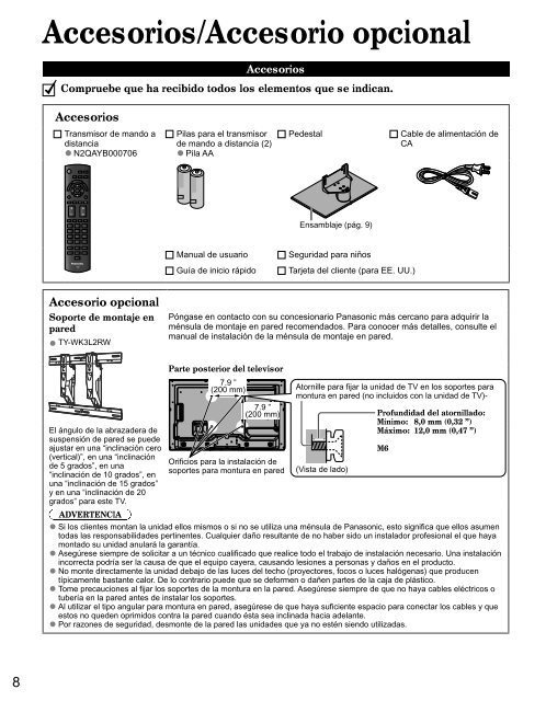 Owner's Manual Manual de usuario TC-L32X5 - Panasonic