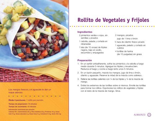 Recetas Latinas Saludables Hechas con Amor - California ...