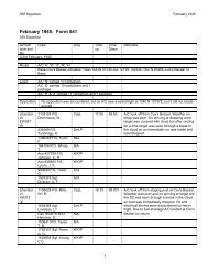 358 Squadron RAF Form 541 February 1945
