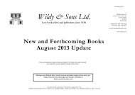 New and Forthcoming Books August 2013 Update - Wildy