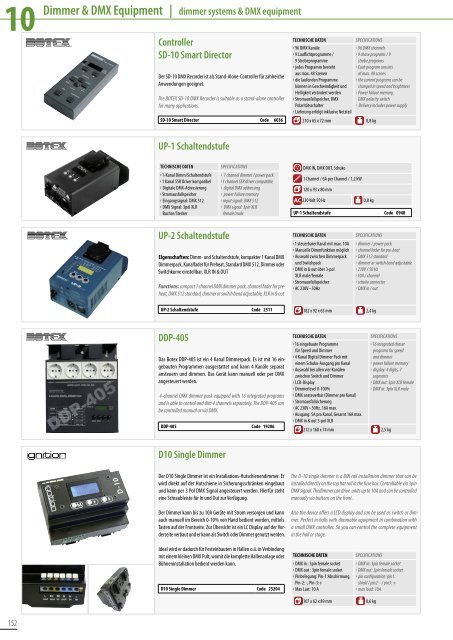 Dimmer & DMX Equipment - LTH-GmbH