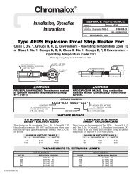 AEPS Installation Manual - Chromalox Precision Heat and Control