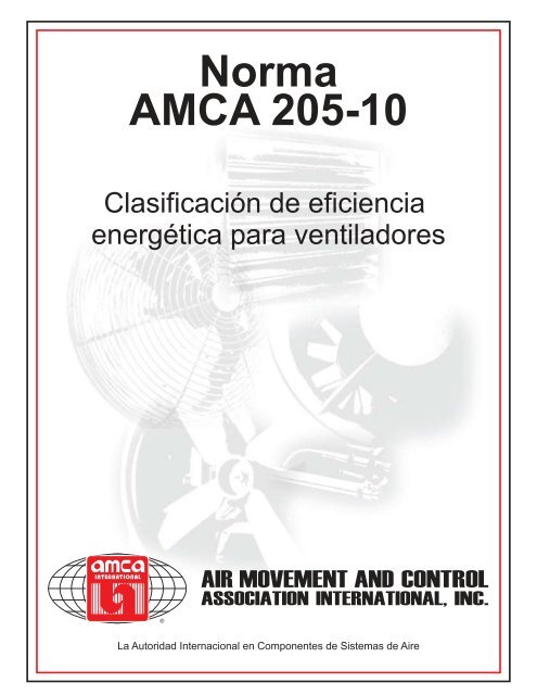 Norma AMCA 205-10 - Air Movement and Control Association