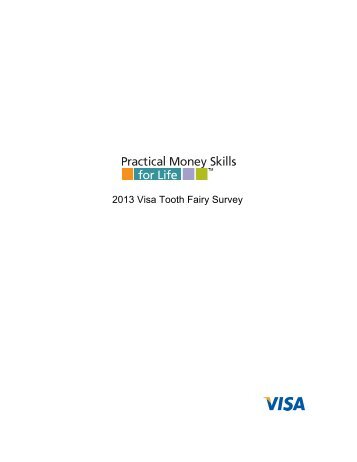 2013 Visa Tooth Fairy Survey - Practical Money Skills