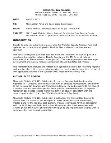 2012-xxx - Metropolitan Council - Meeting Agendas and Minutes