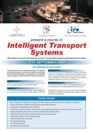 Intelligent Transport Systems - ITS South Africa