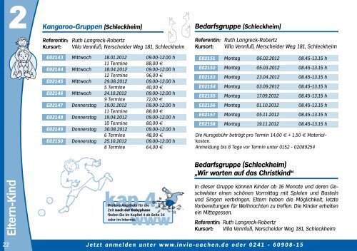 Eltern-Kind - IN VIA Aachen eV