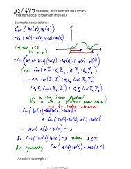 Working with Wiener processes (mathematical Brownian motion ...