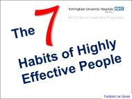 The 7 Habits of Highly Effective People - CTR training and consultancy