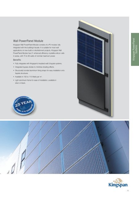 23/2722 PV Brochure V2:2010 - Kingspan PowerPanel