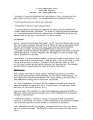 St. Alban's Episcopal Church Annandale, Virginia Minutes â Vestry ...