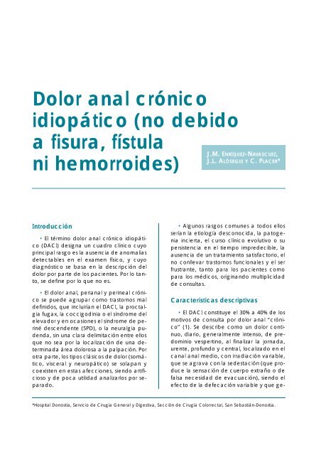 síndrome del elevador del ano y prostatitis