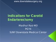 Indications for Carotid Endarterectomy - Department of Surgery at ...