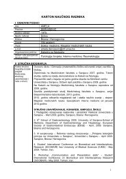 DerviÅ¡eviÄ Amela - Medicinski Fakultet u Sarajevu - University of ...
