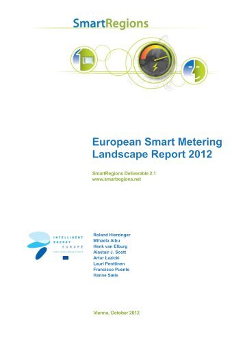 European Smart Metering Landscape Report 2012
