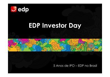 Apresentação EDP Investor Day - EDP no Brasil | Investidores