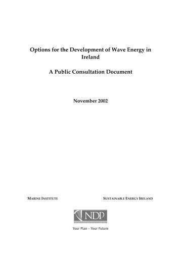 Options for the Development of Wave Energy in - Marine Institute