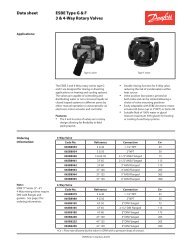 Data sheet ESBE Type G & F 3 & 4-Way Rotary ... - Danfoss Heating