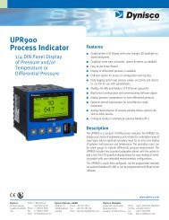 UPR900 Process Indicator - Dynisco Instruments