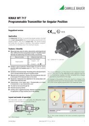 KINAX WT 717 Programmable Transmitter for Angular Position