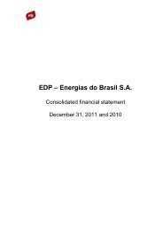 EDP – Energias do Brasil S.A. - EDP no Brasil | Investidores