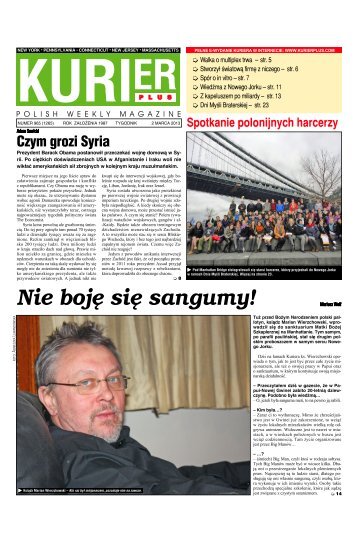 Nie bojÄ siÄ sangumy! - Kurier Plus