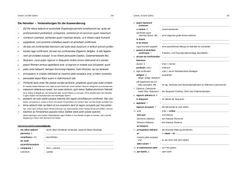 Die Helvetier - Vorbereitungen fÃ¼r die Auswanderung
