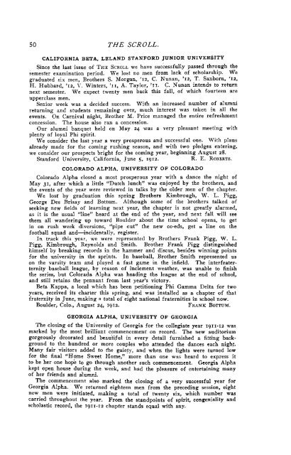 1912–13 Volume 37 No 1–5 - Phi Delta Theta Scroll Archive