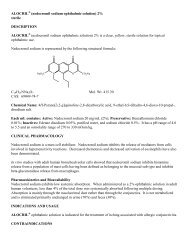 ALOCRIL® (nedocromil sodium ophthalmic solution) 2% - Allergan