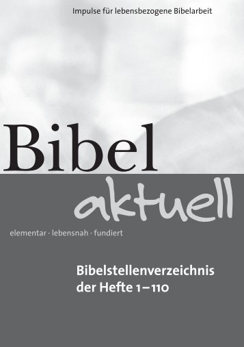 Bibelstellenverzeichnis der Hefte 1 â 110 - Missionarische Dienste