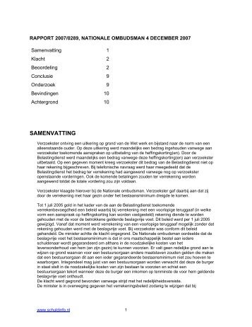 Belastingdienst houdt bij verrekenen geen rekening ... - Schuldinfo