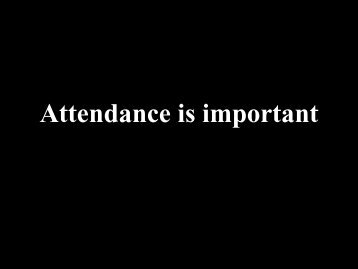 Importance of class attendance (cartoon)