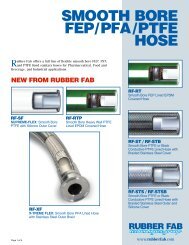 SMOOTH BORE FEP/PFA/PTFE HOSE - Rubber Fab Mold and Gasket