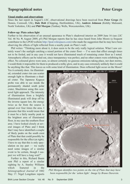 Vol 46, No 9, September 2009 - Lunar Section