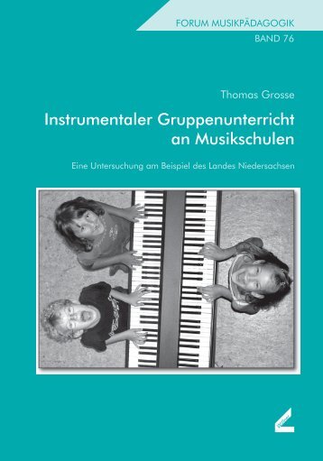 Instrumentaler Gruppenunterricht an Musikschulen - WiÃƒÂŸner-Verlag